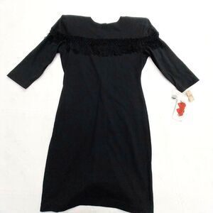 Vintage Black Hearts Dress Size 7-8 New With Tags From Carlile's #E8